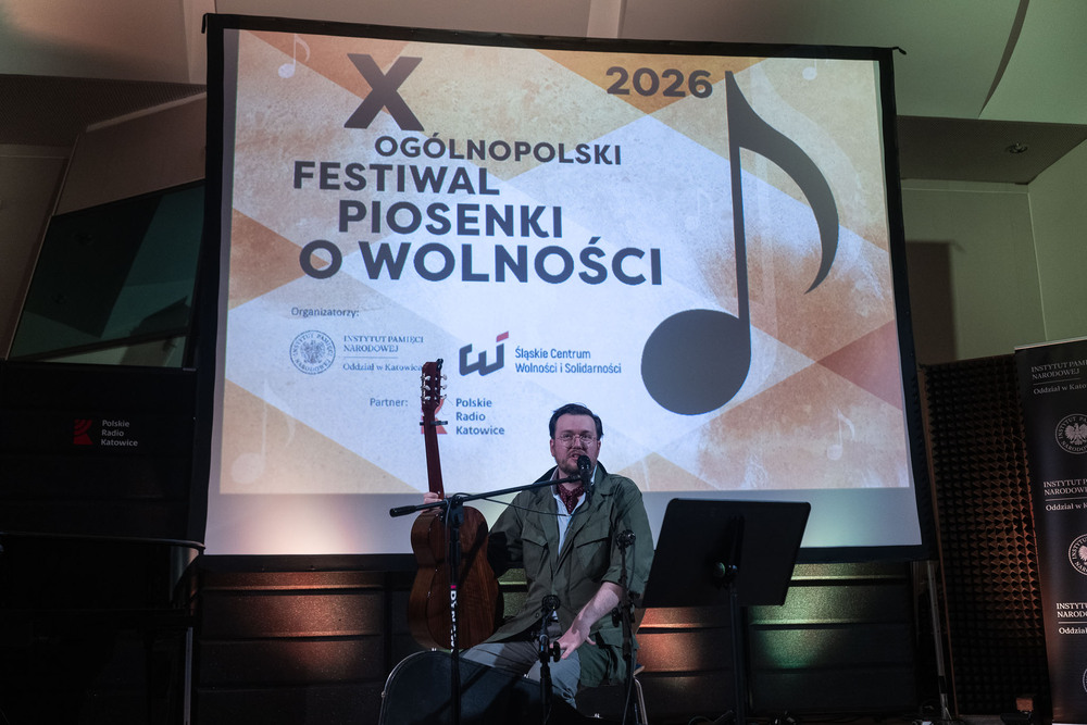 Jubileuszowy koncert Mateusza Nagórskiego podczas X Ogólnopolskiego Festiwalu Piosenki o Wolności. Fot.: IPN Krzysztof Łojko