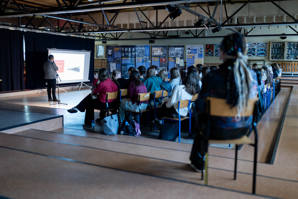 Uroczystość wręczenia nagród laureatkom konkursu „Kresy – ziemie polskie w XX wieku” w Gliwicach. 21 kwietnia 2026. Fot.: IPN Krzysztof Łojko