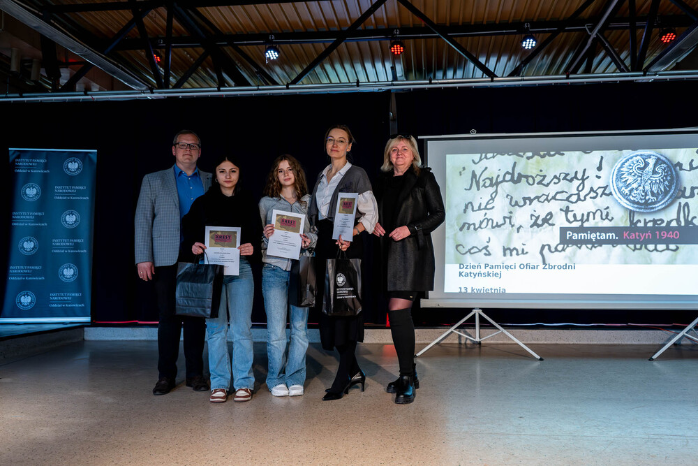 Uroczystość wręczenia nagród laureatkom konkursu „Kresy – ziemie polskie w XX wieku” w Gliwicach. 21 kwietnia 2026. Fot.: IPN Krzysztof Łojko