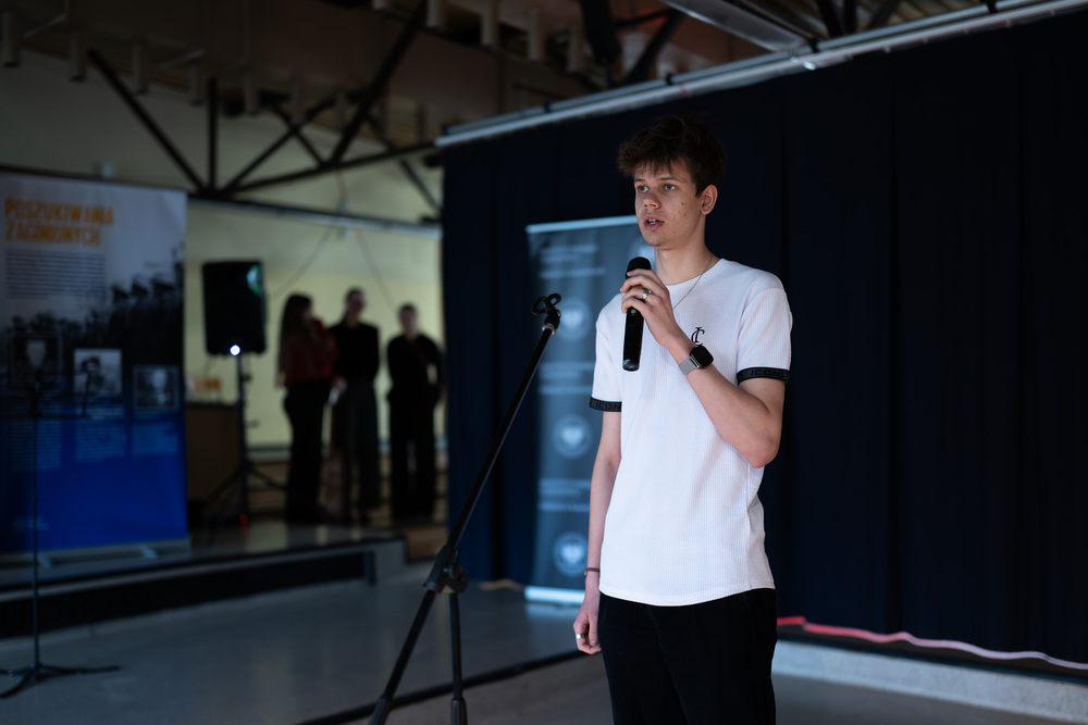 Uroczystość wręczenia nagród laureatkom konkursu „Kresy – ziemie polskie w XX wieku” w Gliwicach. 21 kwietnia 2026. Fot.: IPN Krzysztof Łojko