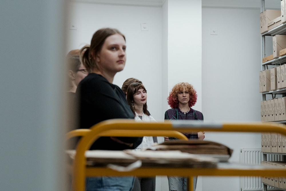 Zajęcia edukacyjne i wizyta studentów w Oddziałowym Archiwum IPN w Katowicach. Fot.: IPN Krzysztof Łojko