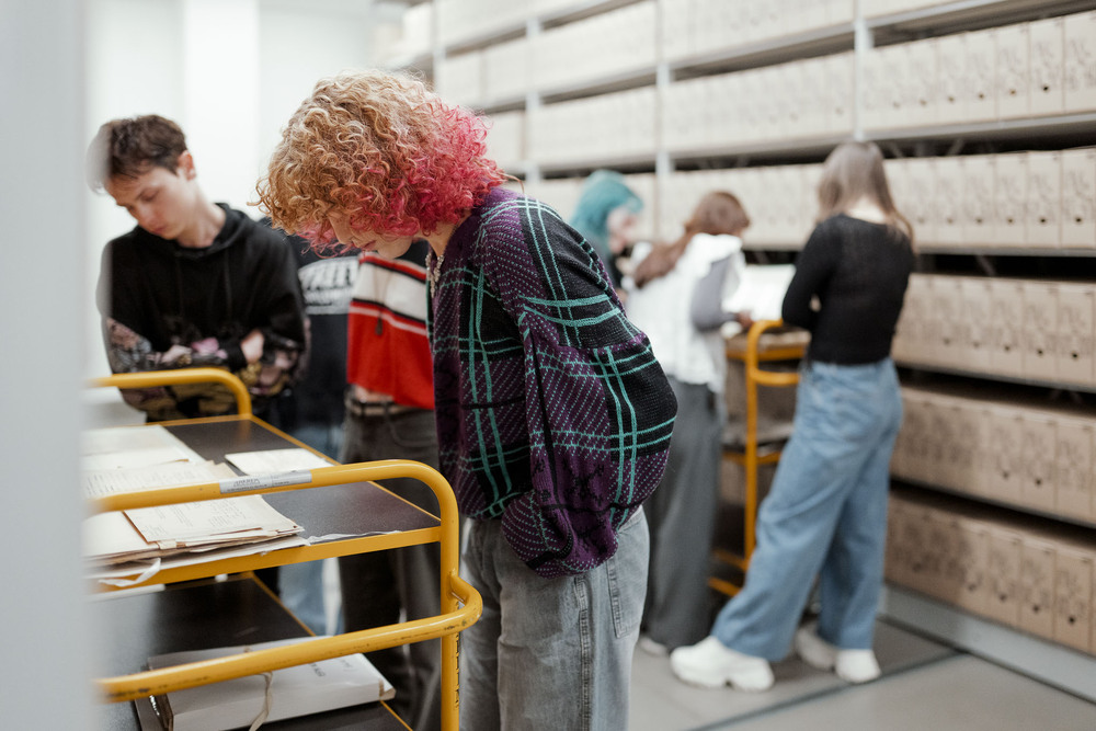 Zajęcia edukacyjne i wizyta studentów w Oddziałowym Archiwum IPN w Katowicach. Fot.: IPN Krzysztof Łojko
