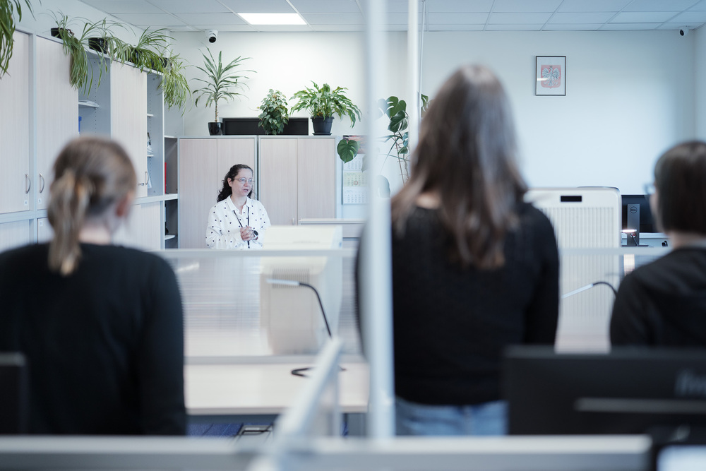 Zajęcia edukacyjne i wizyta studentów w Oddziałowym Archiwum IPN w Katowicach. Fot.: IPN Krzysztof Łojko