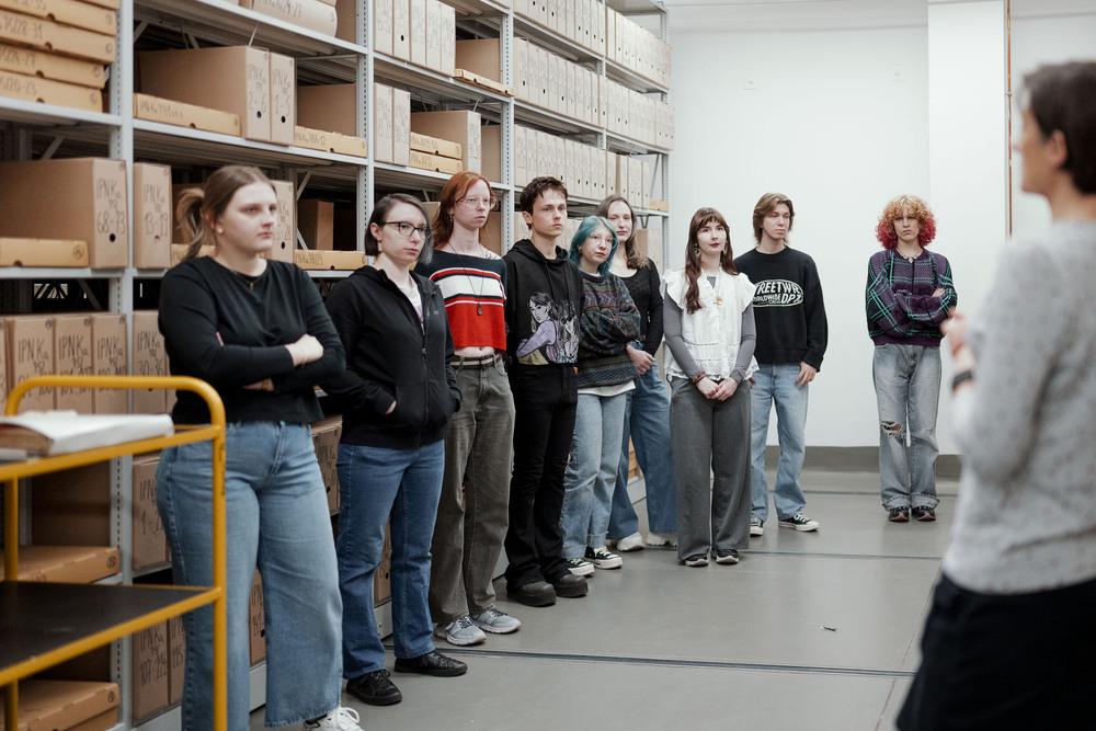 Zajęcia edukacyjne i wizyta studentów w Oddziałowym Archiwum IPN w Katowicach. Fot.: IPN Krzysztof Łojko