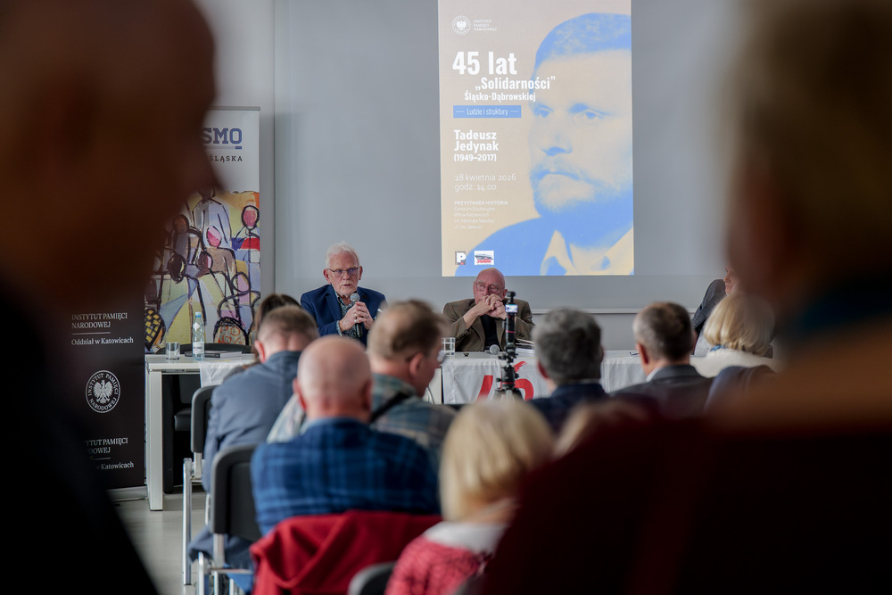Tadeusz Jedynak, bohaterem piątego spotkania w ramach cyklu 45 lat „Solidarności" Śląsko-Dąbrowskiej – ludzie i struktury. Fot.: IPN Krzysztof Łojko