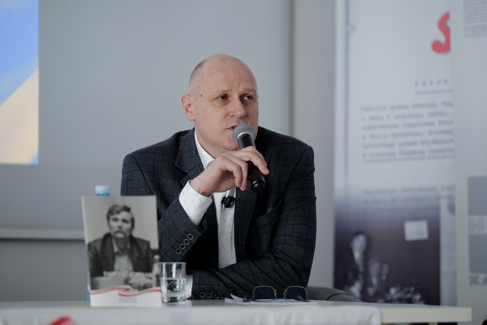 Tadeusz Jedynak, bohaterem piątego spotkania w ramach cyklu 45 lat „Solidarności" Śląsko-Dąbrowskiej – ludzie i struktury. Fot.: IPN Krzysztof Łojko