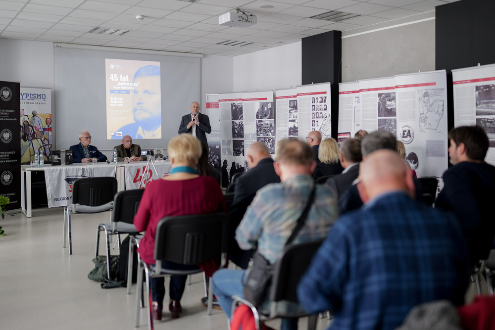 Tadeusz Jedynak, bohaterem piątego spotkania w ramach cyklu 45 lat „Solidarności" Śląsko-Dąbrowskiej – ludzie i struktury. Fot.: IPN Krzysztof Łojko