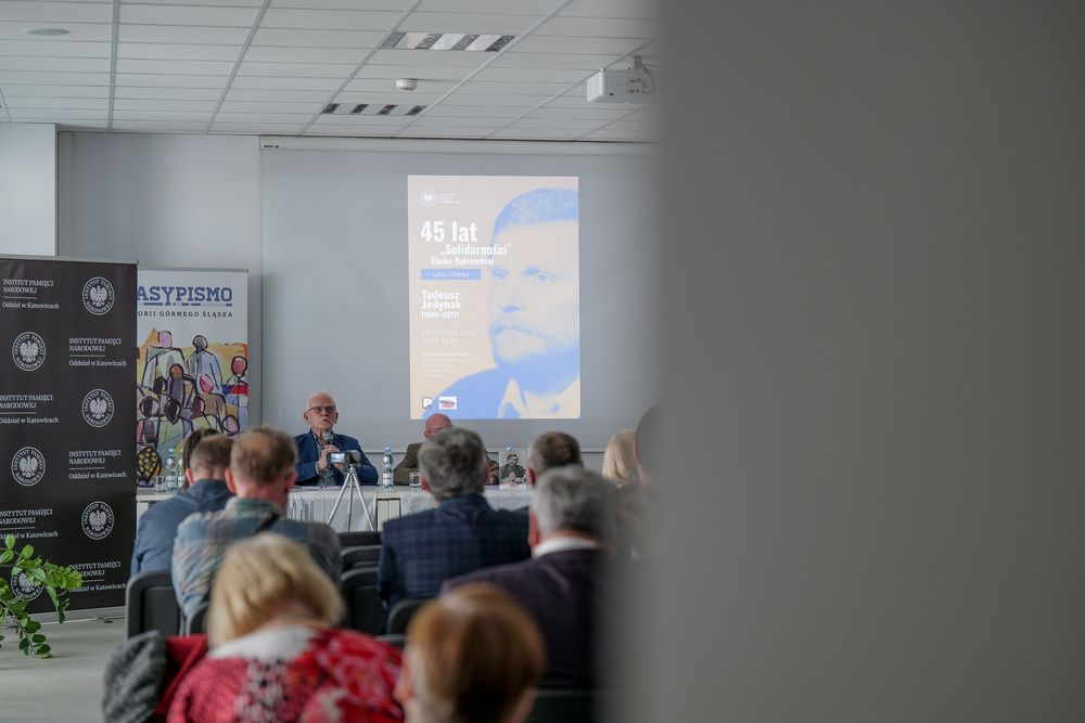 Tadeusz Jedynak, bohaterem piątego spotkania w ramach cyklu 45 lat „Solidarności" Śląsko-Dąbrowskiej – ludzie i struktury. Fot.: IPN Krzysztof Łojko