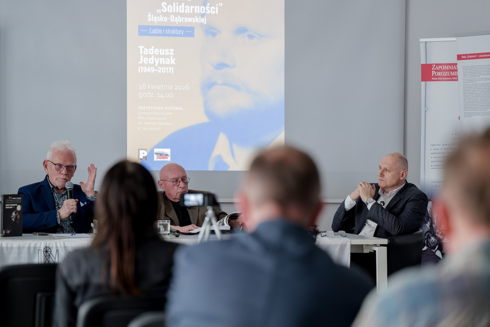 Tadeusz Jedynak, bohaterem piątego spotkania w ramach cyklu 45 lat „Solidarności" Śląsko-Dąbrowskiej – ludzie i struktury. Fot.: IPN Krzysztof Łojko