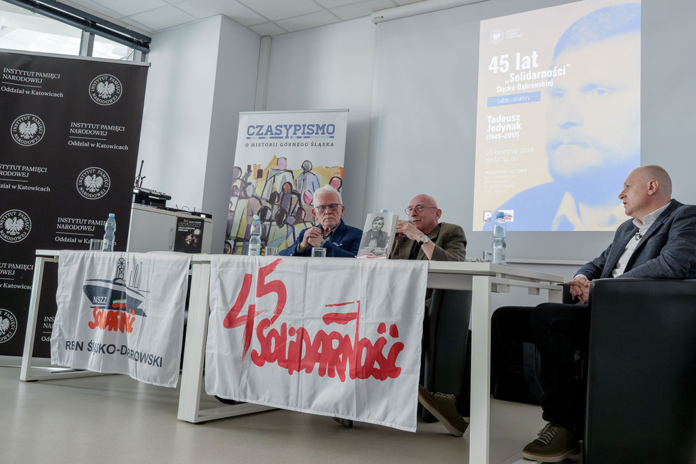 Tadeusz Jedynak, bohaterem piątego spotkania w ramach cyklu 45 lat „Solidarności" Śląsko-Dąbrowskiej – ludzie i struktury. Fot.: IPN Krzysztof Łojko