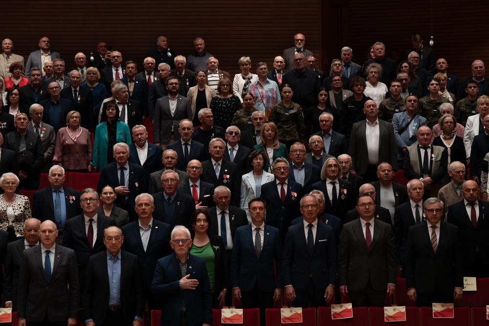 45. rocznica rejestracji NSZZ „Solidarność”. „Solidarni, nasz jest ten dzień” – spotkanie Dam i Kawalerów Krzyża Wolności i Solidarności. Fot.: IPN Krzysztof Łojko