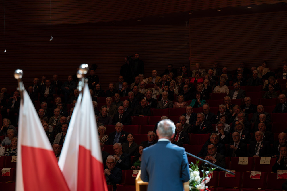 45. rocznica rejestracji NSZZ „Solidarność”. „Solidarni, nasz jest ten dzień” – spotkanie Dam i Kawalerów Krzyża Wolności i Solidarności. Fot.: IPN Krzysztof Łojko