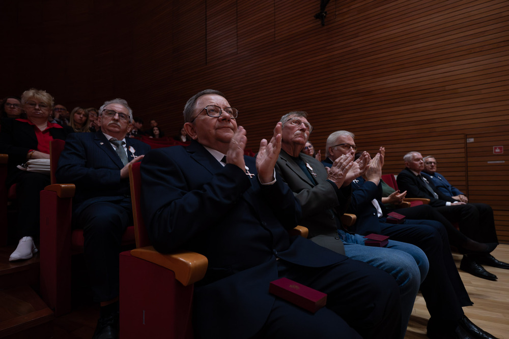 45. rocznica rejestracji NSZZ „Solidarność”. „Solidarni, nasz jest ten dzień” – spotkanie Dam i Kawalerów Krzyża Wolności i Solidarności. Fot.: IPN Krzysztof Łojko