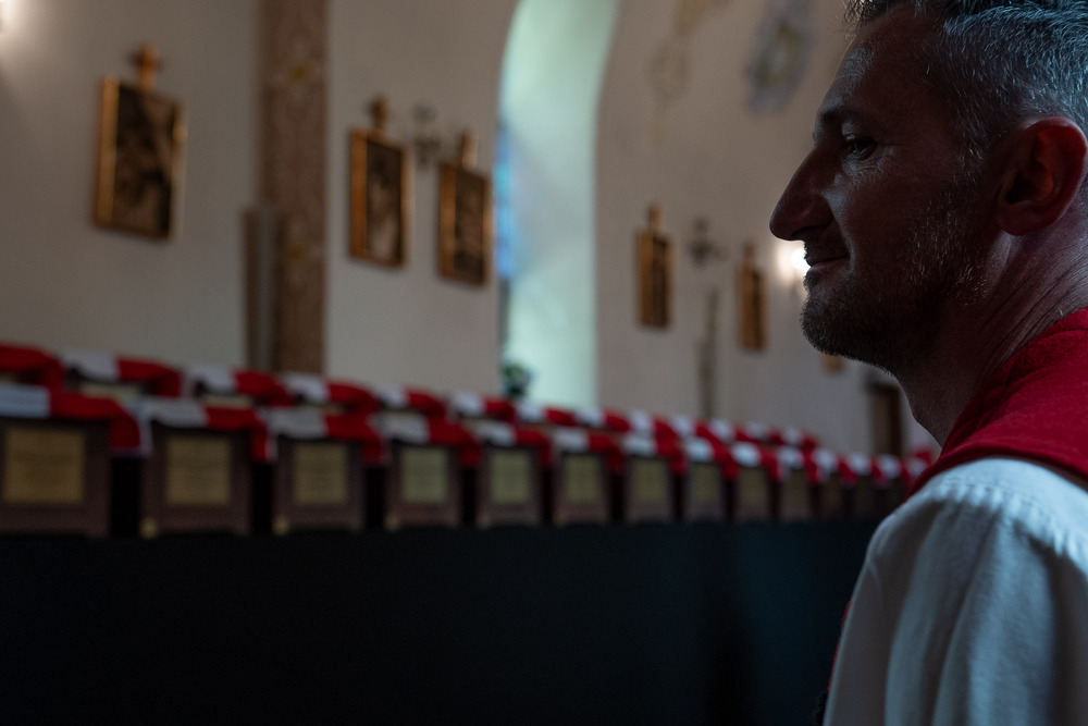 Uroczystości pogrzebowe żołnierzy NSZ ze zgrupowania kpt. Henryka Flamego „Bartka” – Kamesznica, 7 maja 2026. Fot.: IPN Krzysztof Łojko
