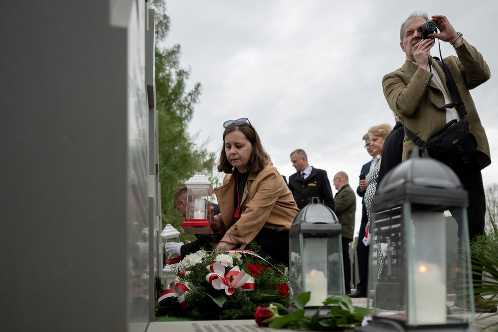 Uroczystości pogrzebowe żołnierzy NSZ ze zgrupowania kpt. Henryka Flamego „Bartka” – Kamesznica, 7 maja 2026. Fot.: IPN Krzysztof Łojko