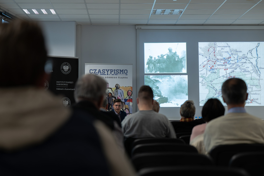Spotkanie z historią „Rok 1945 w Katowicach. Działania wojenne i represje sowieckie” – Katowice, 13 maja 2026. Fot.: IPN Krzysztof Łojko