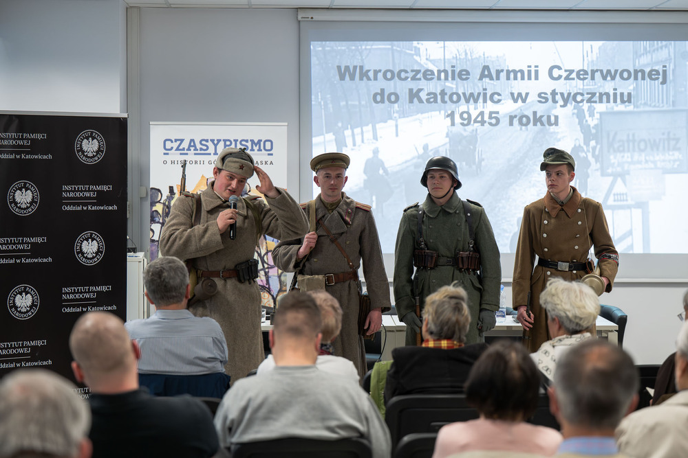 Spotkanie z historią „Rok 1945 w Katowicach. Działania wojenne i represje sowieckie” – Katowice, 13 maja 2026. Fot.: IPN Krzysztof Łojko