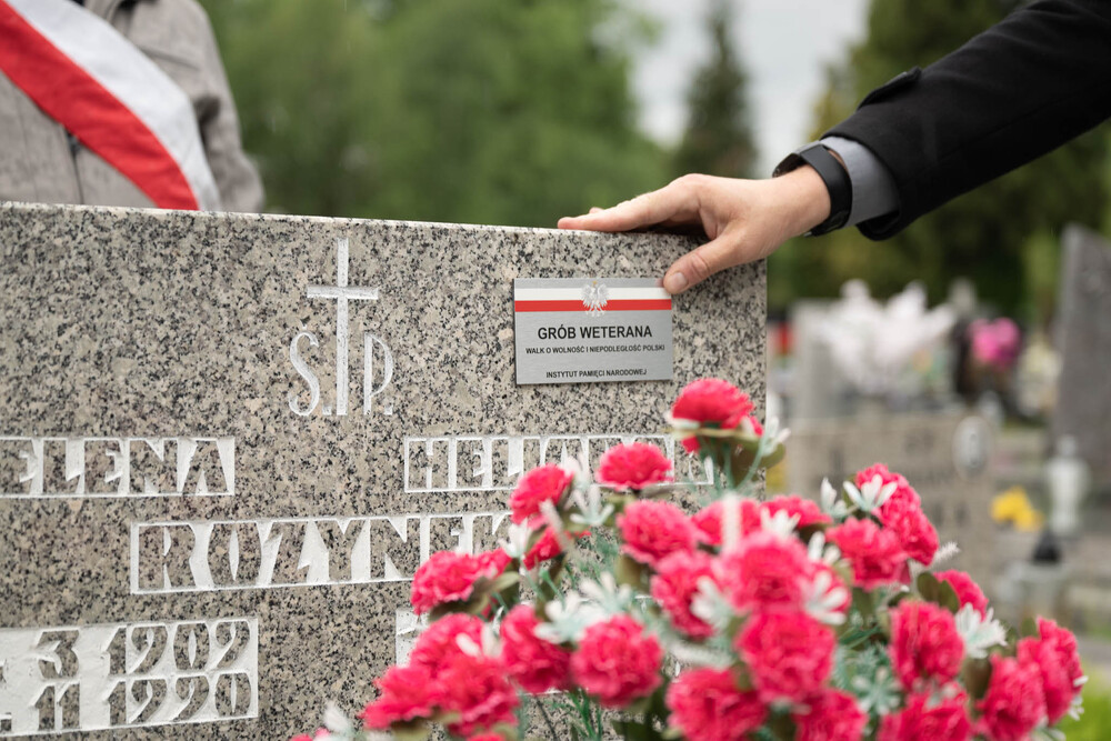 roczystość oznaczenia wspólnego grobu Piotra Błaszaka i Heliodora Rozynka plakietą „Grób Weterana Walk o Wolność i Niepodległość Polski” – Katowice, 15 maja 2026. Fot.: IPN Krzysztof Łojko
