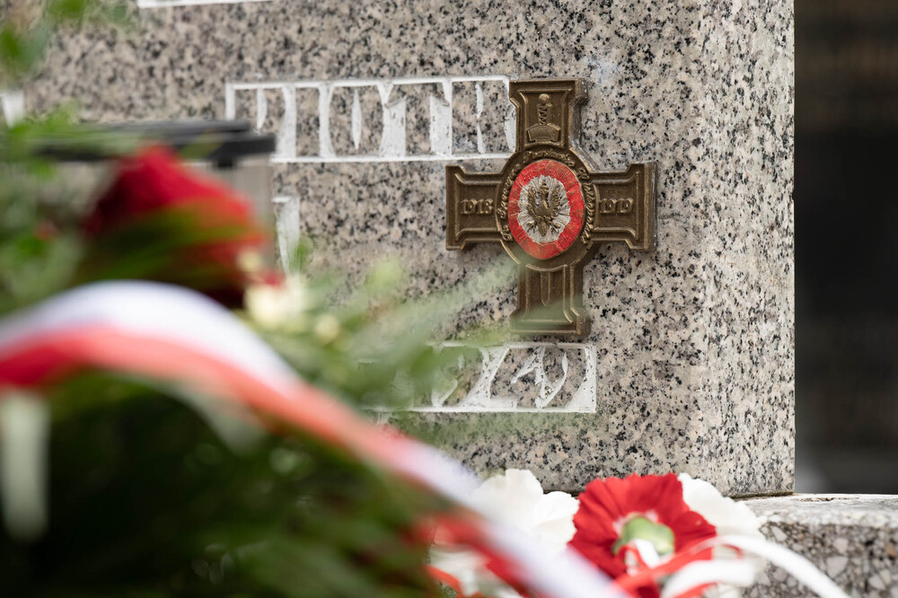roczystość oznaczenia wspólnego grobu Piotra Błaszaka i Heliodora Rozynka plakietą „Grób Weterana Walk o Wolność i Niepodległość Polski” – Katowice, 15 maja 2026. Fot.: IPN Krzysztof Łojko