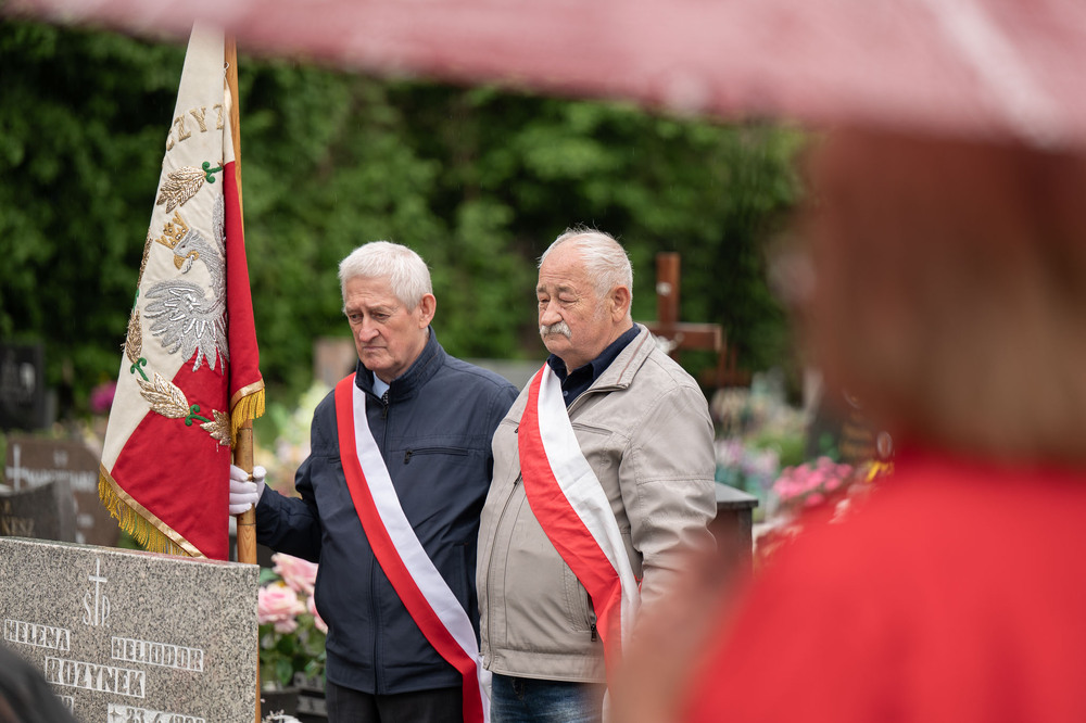 roczystość oznaczenia wspólnego grobu Piotra Błaszaka i Heliodora Rozynka plakietą „Grób Weterana Walk o Wolność i Niepodległość Polski” – Katowice, 15 maja 2026. Fot.: IPN Krzysztof Łojko