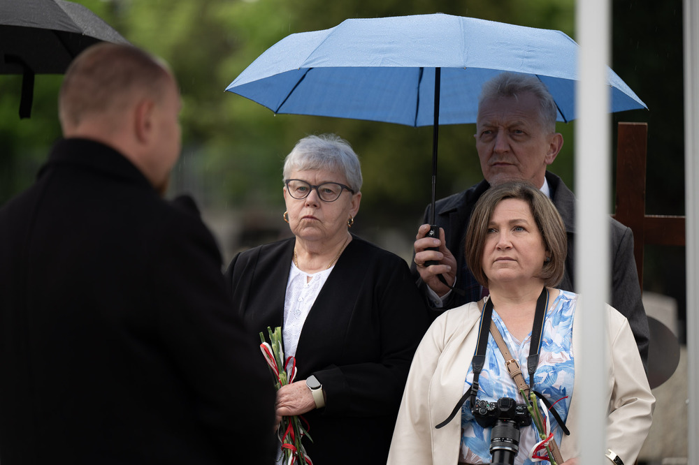 roczystość oznaczenia wspólnego grobu Piotra Błaszaka i Heliodora Rozynka plakietą „Grób Weterana Walk o Wolność i Niepodległość Polski” – Katowice, 15 maja 2026. Fot.: IPN Krzysztof Łojko