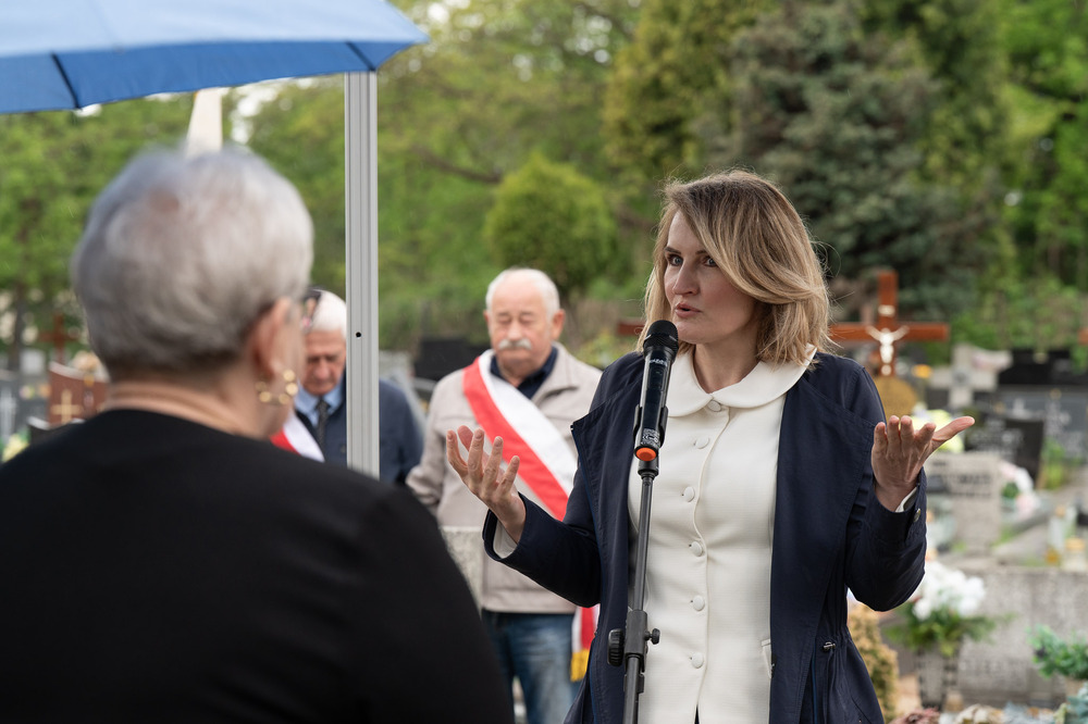 roczystość oznaczenia wspólnego grobu Piotra Błaszaka i Heliodora Rozynka plakietą „Grób Weterana Walk o Wolność i Niepodległość Polski” – Katowice, 15 maja 2026. Fot.: IPN Krzysztof Łojko
