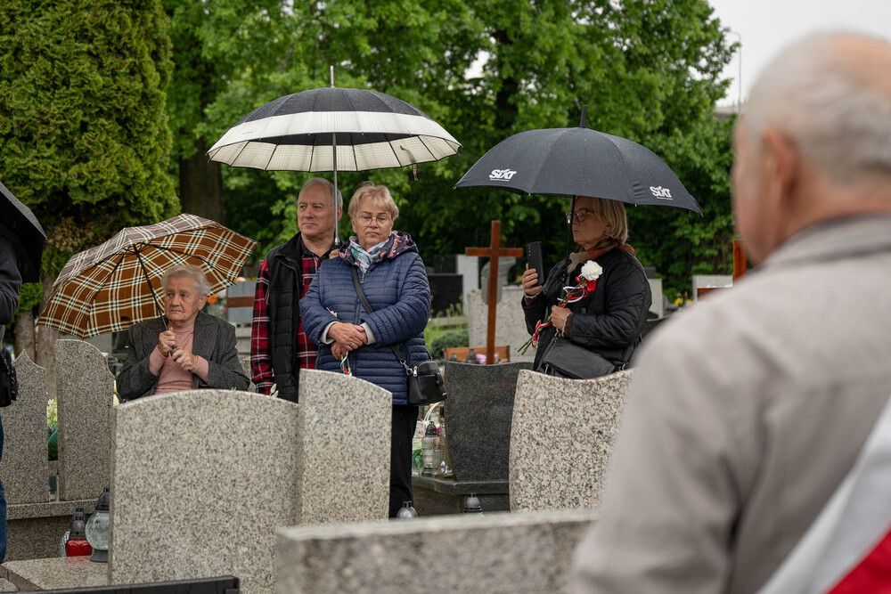 roczystość oznaczenia wspólnego grobu Piotra Błaszaka i Heliodora Rozynka plakietą „Grób Weterana Walk o Wolność i Niepodległość Polski” – Katowice, 15 maja 2026. Fot.: IPN Krzysztof Łojko