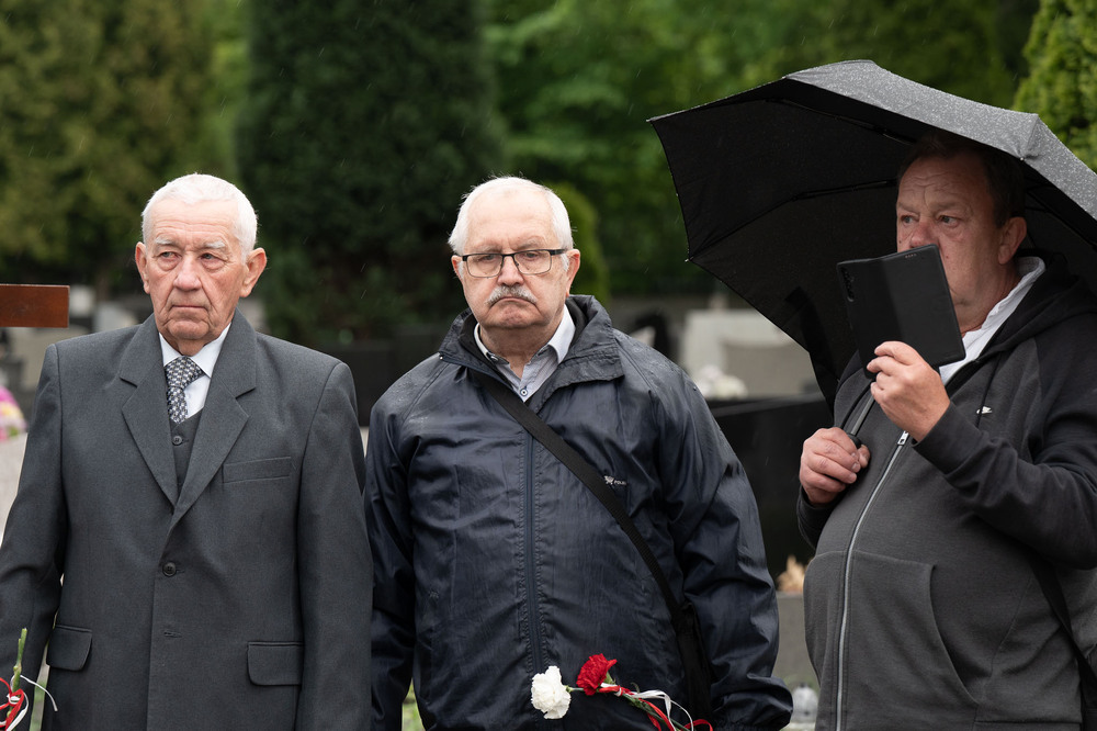 roczystość oznaczenia wspólnego grobu Piotra Błaszaka i Heliodora Rozynka plakietą „Grób Weterana Walk o Wolność i Niepodległość Polski” – Katowice, 15 maja 2026. Fot.: IPN Krzysztof Łojko