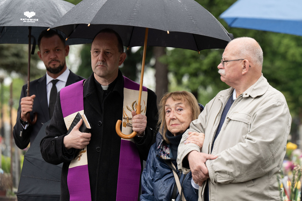 roczystość oznaczenia wspólnego grobu Piotra Błaszaka i Heliodora Rozynka plakietą „Grób Weterana Walk o Wolność i Niepodległość Polski” – Katowice, 15 maja 2026. Fot.: IPN Krzysztof Łojko