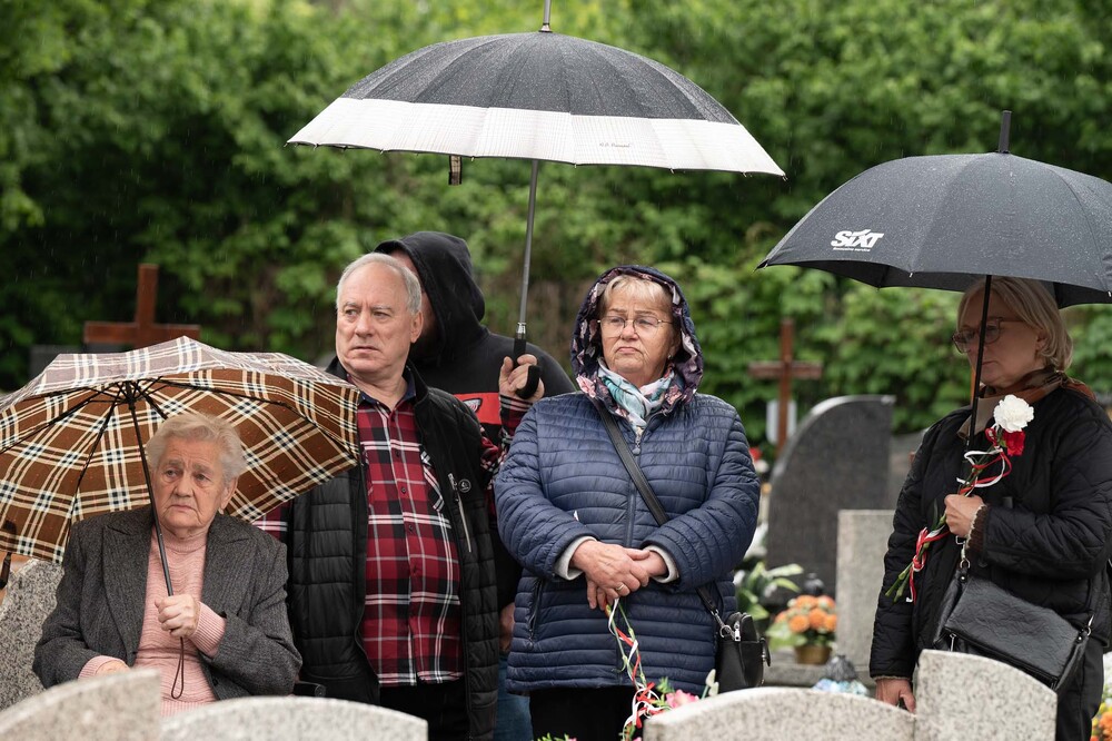 roczystość oznaczenia wspólnego grobu Piotra Błaszaka i Heliodora Rozynka plakietą „Grób Weterana Walk o Wolność i Niepodległość Polski” – Katowice, 15 maja 2026. Fot.: IPN Krzysztof Łojko