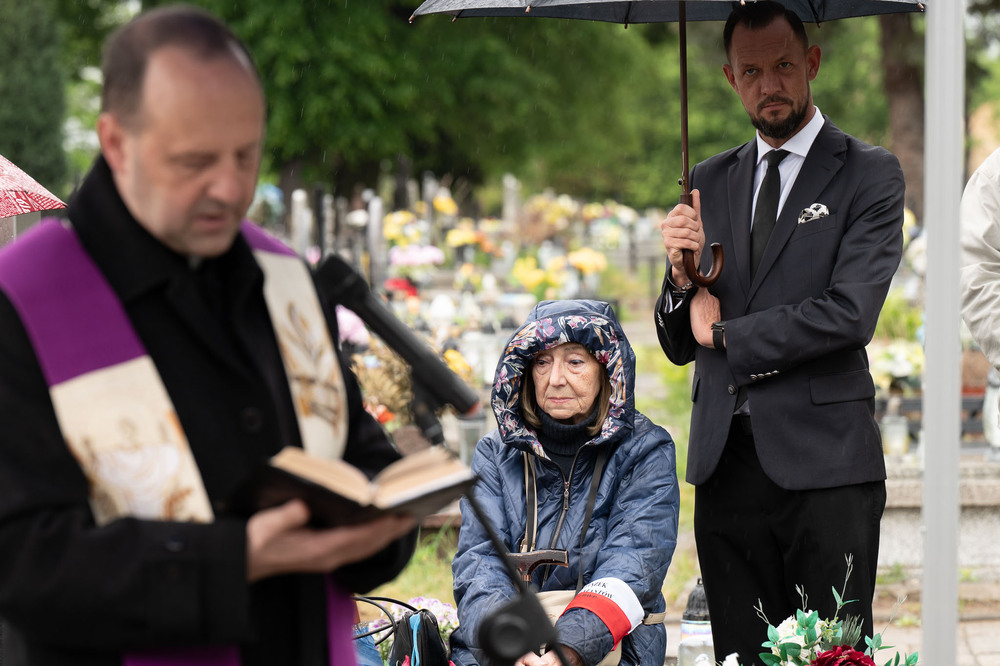 roczystość oznaczenia wspólnego grobu Piotra Błaszaka i Heliodora Rozynka plakietą „Grób Weterana Walk o Wolność i Niepodległość Polski” – Katowice, 15 maja 2026. Fot.: IPN Krzysztof Łojko
