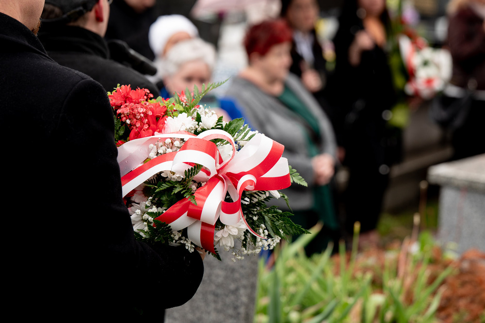 Uroczystość oznaczenia grobu Bolesława Niemca plakietą „Grób Weterana Walk o Wolność i Niepodległość Polski” – Będzin, 18 maja 2026. Fot.: IPN Krzysztof Łojko