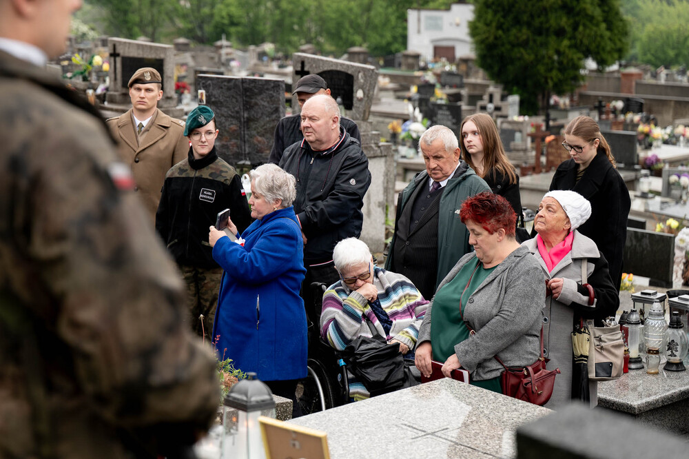Uroczystość oznaczenia grobu Bolesława Niemca plakietą „Grób Weterana Walk o Wolność i Niepodległość Polski” – Będzin, 18 maja 2026. Fot.: IPN Krzysztof Łojko