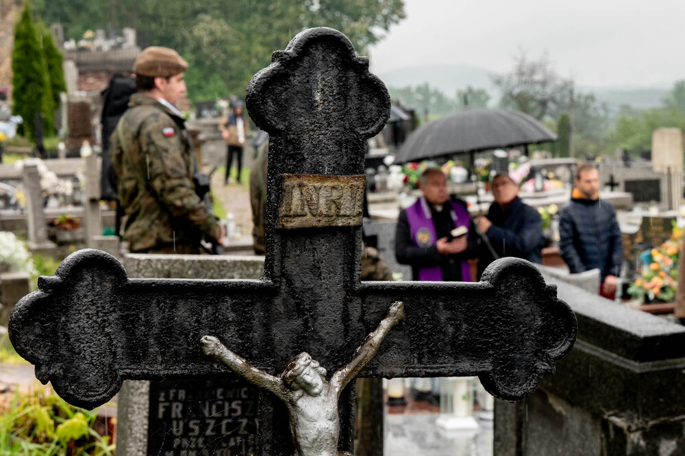 Uroczystość oznaczenia grobu Bolesława Niemca plakietą „Grób Weterana Walk o Wolność i Niepodległość Polski” – Będzin, 18 maja 2026. Fot.: IPN Krzysztof Łojko