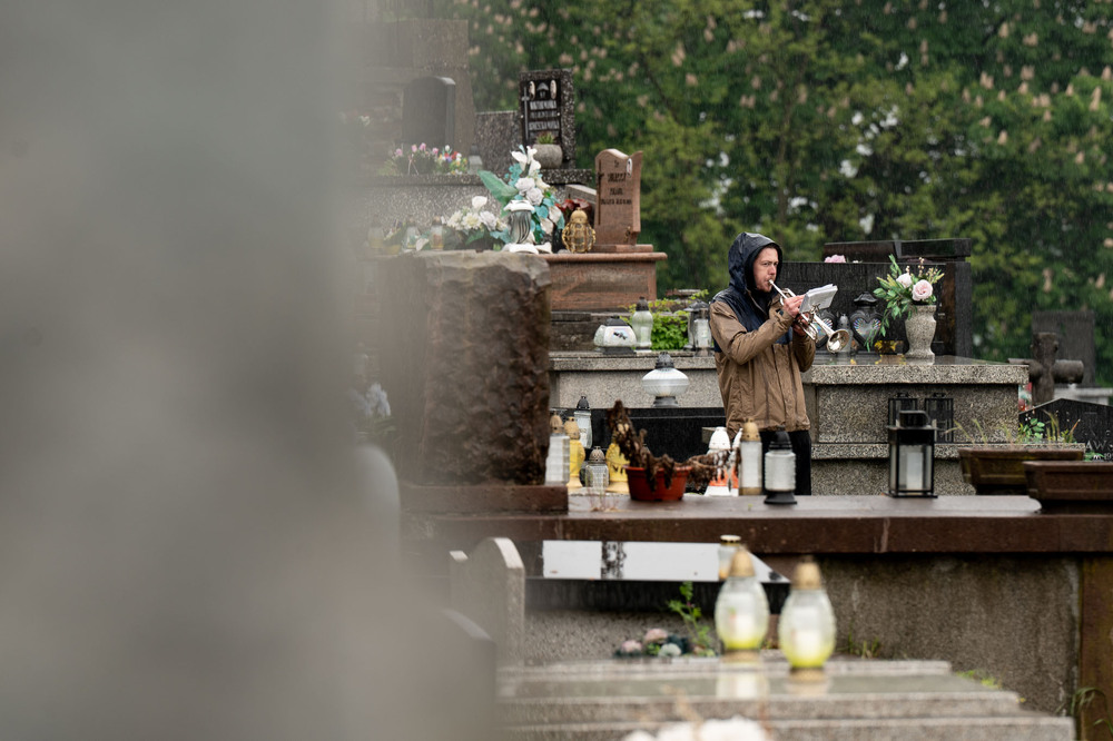 Uroczystość oznaczenia grobu Bolesława Niemca plakietą „Grób Weterana Walk o Wolność i Niepodległość Polski” – Będzin, 18 maja 2026. Fot.: IPN Krzysztof Łojko