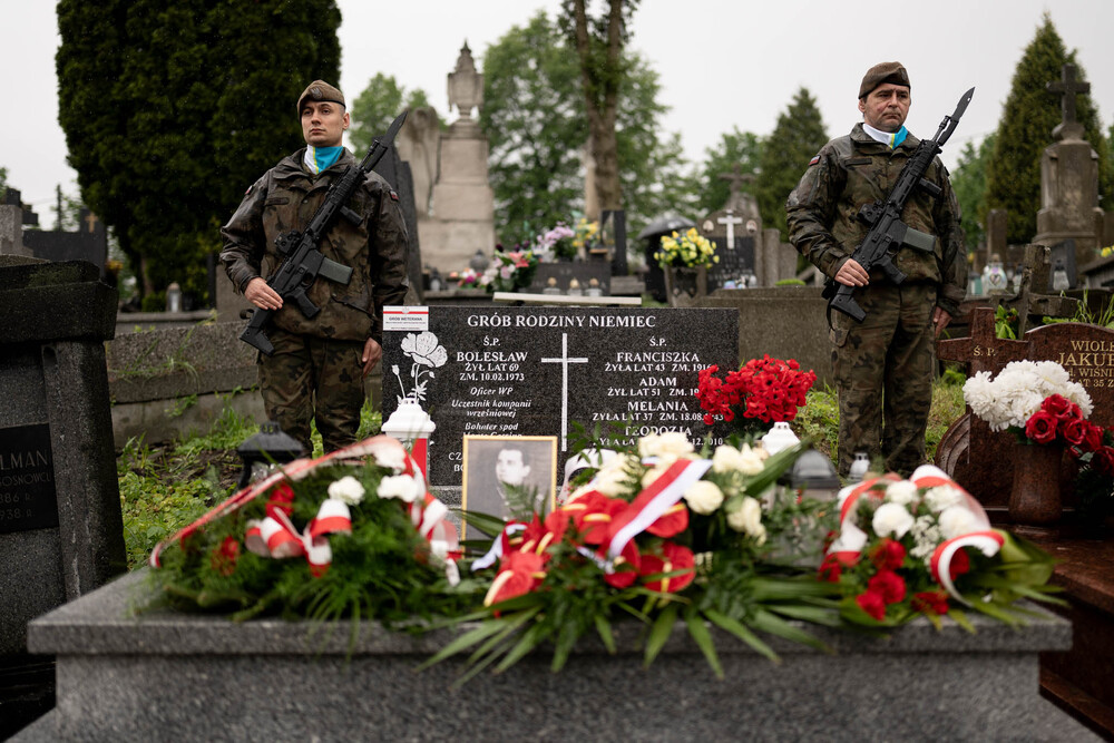 Uroczystość oznaczenia grobu Bolesława Niemca plakietą „Grób Weterana Walk o Wolność i Niepodległość Polski” – Będzin, 18 maja 2026. Fot.: IPN Krzysztof Łojko