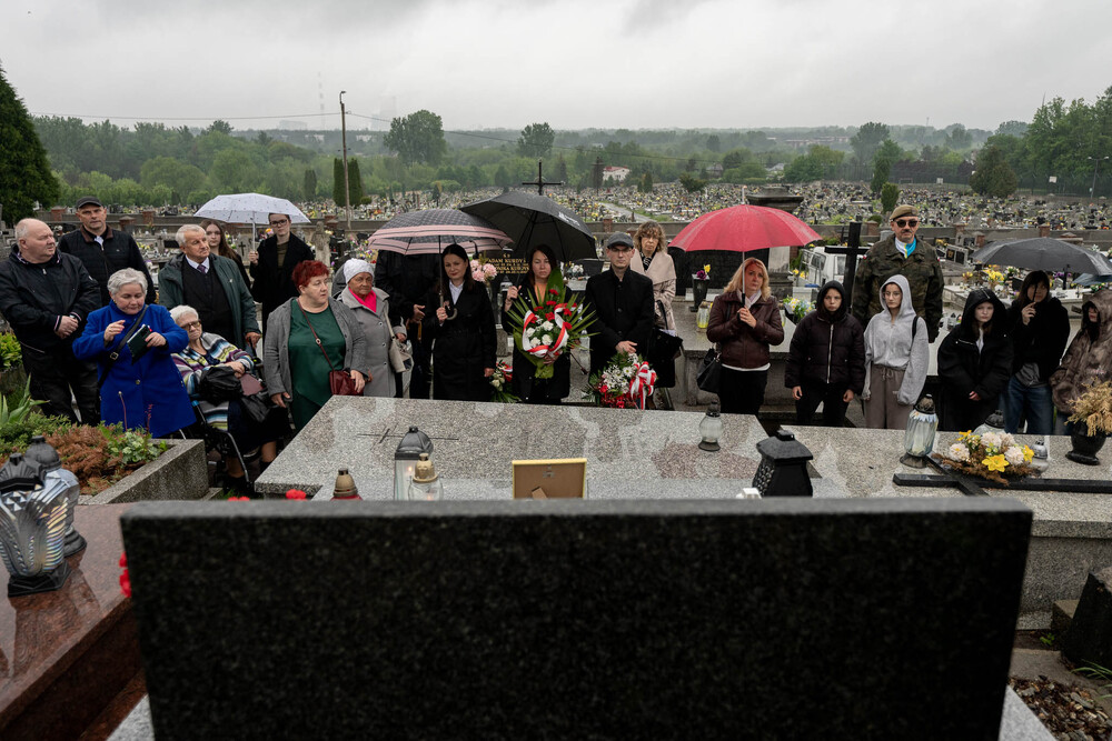 Uroczystość oznaczenia grobu Bolesława Niemca plakietą „Grób Weterana Walk o Wolność i Niepodległość Polski” – Będzin, 18 maja 2026. Fot.: IPN Krzysztof Łojko