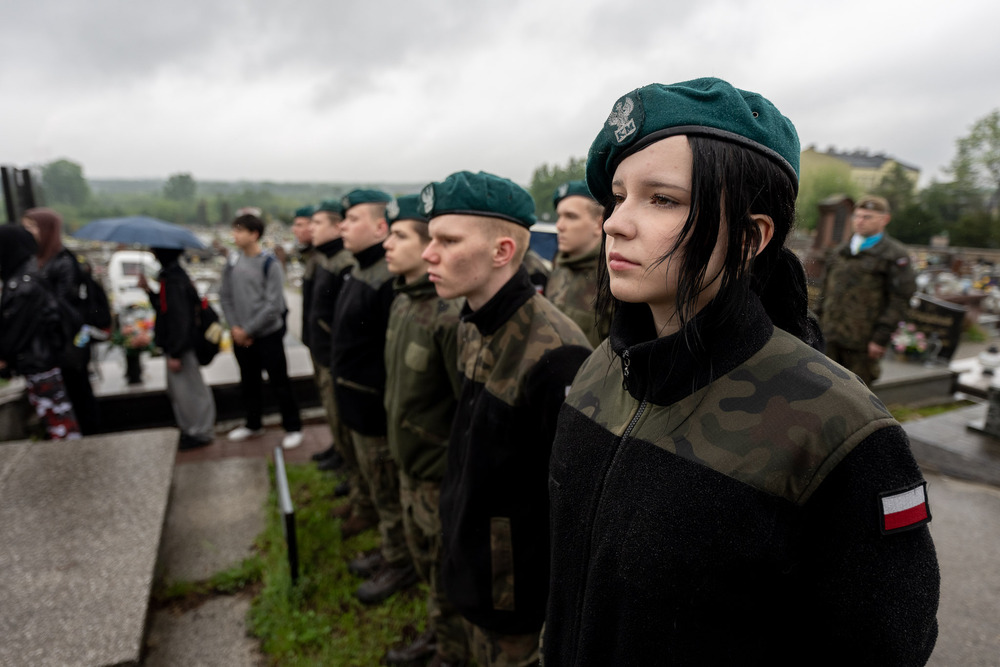 Uroczystość oznaczenia grobu Bolesława Niemca plakietą „Grób Weterana Walk o Wolność i Niepodległość Polski” – Będzin, 18 maja 2026. Fot.: IPN Krzysztof Łojko