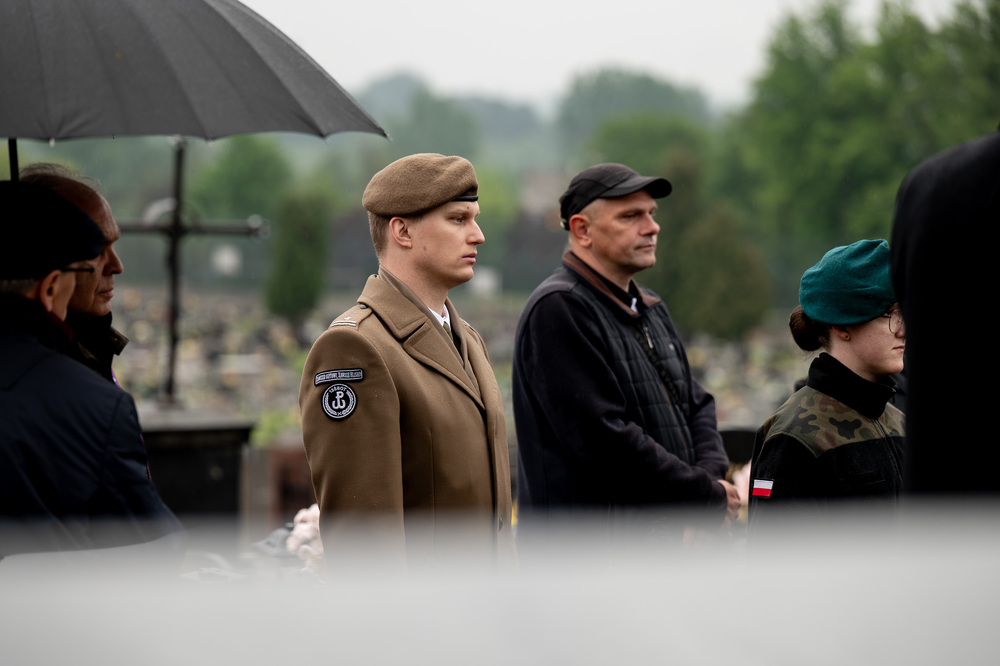 Uroczystość oznaczenia grobu Bolesława Niemca plakietą „Grób Weterana Walk o Wolność i Niepodległość Polski” – Będzin, 18 maja 2026. Fot.: IPN Krzysztof Łojko