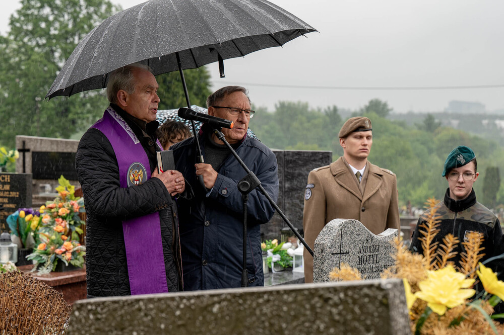 Uroczystość oznaczenia grobu Bolesława Niemca plakietą „Grób Weterana Walk o Wolność i Niepodległość Polski” – Będzin, 18 maja 2026. Fot.: IPN Krzysztof Łojko