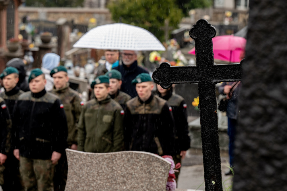 Uroczystość oznaczenia grobu Bolesława Niemca plakietą „Grób Weterana Walk o Wolność i Niepodległość Polski” – Będzin, 18 maja 2026. Fot.: IPN Krzysztof Łojko