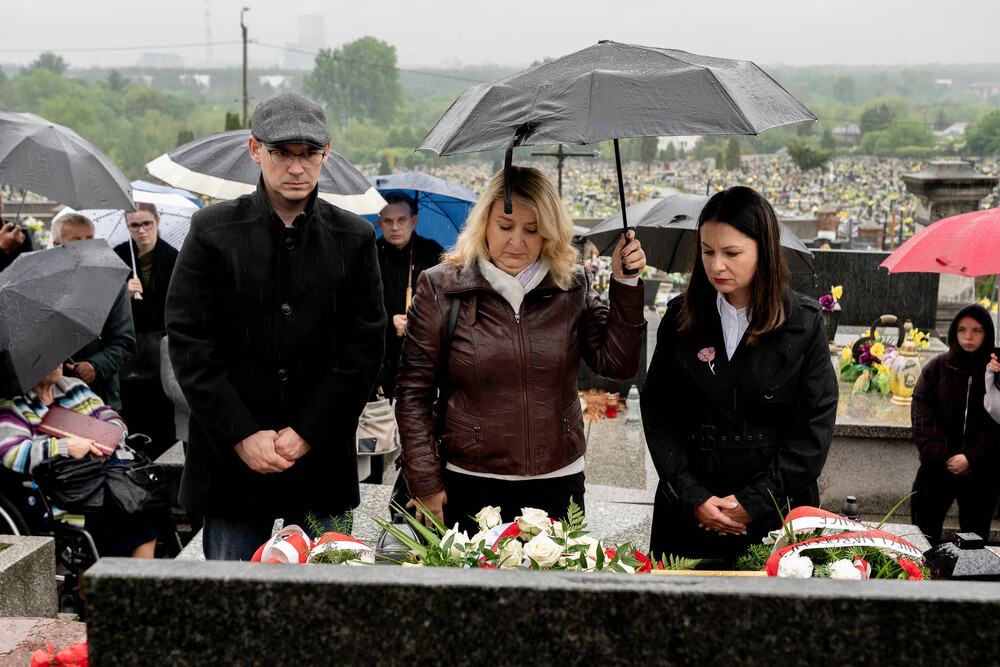 Uroczystość oznaczenia grobu Bolesława Niemca plakietą „Grób Weterana Walk o Wolność i Niepodległość Polski” – Będzin, 18 maja 2026. Fot.: IPN Krzysztof Łojko