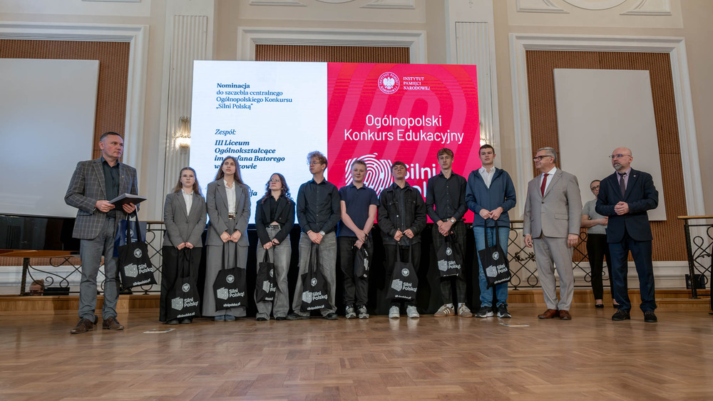 Regionalna Gala Finałowa Ogólnopolskiego Konkursu „Silni Polską!” – Bytom, 20 maja 2026. Fot.: IPN Krzysztof Łojko