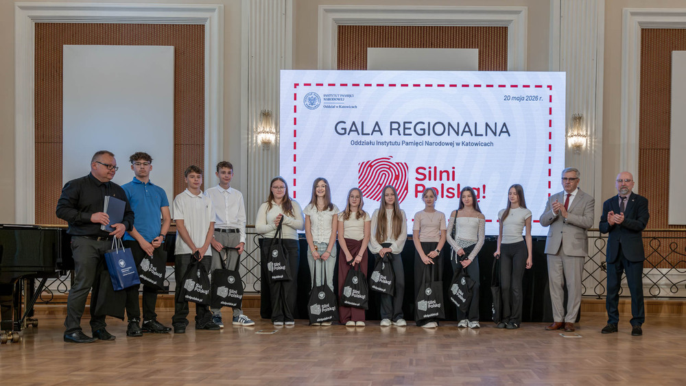 Regionalna Gala Finałowa Ogólnopolskiego Konkursu „Silni Polską!” – Bytom, 20 maja 2026. Fot.: IPN Krzysztof Łojko