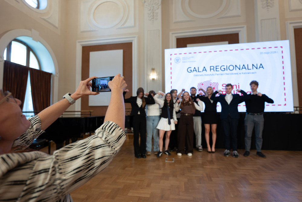 Regionalna Gala Finałowa Ogólnopolskiego Konkursu „Silni Polską!” – Bytom, 20 maja 2026. Fot.: IPN Krzysztof Łojko