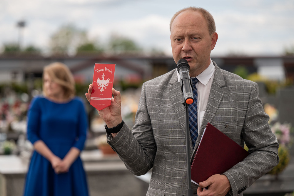 Uroczystość oznaczenia grobu Jana Klicha znakiem pamięci ,,Tobie Polsko” – Cięcina. Fot.: IPN Krzysztof Łojko