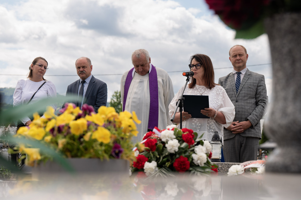 Uroczystość oznaczenia grobu Jana Klicha znakiem pamięci ,,Tobie Polsko” – Cięcina. Fot.: IPN Krzysztof Łojko