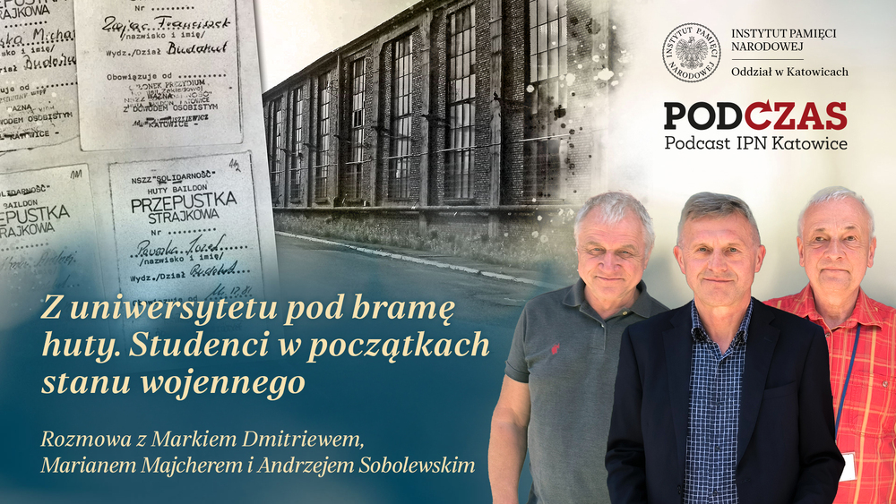 „PodCzas – Podcast IPN Katowice“ – Z uniwersytetu pod bramę huty. Studenci w początkach stanu wojennego, 10 czerwca 2026