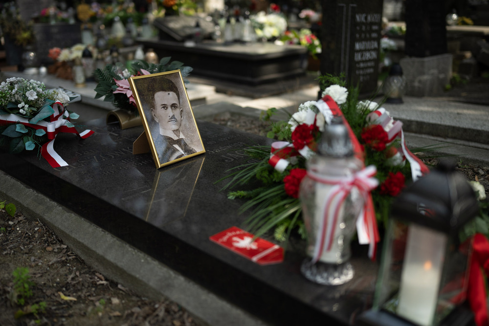 Uroczystość oznaczenia grobów weteranów powstań śląskich znakiem pamięci ,,Tobie Polsko”. Fot.: IPN Krzysztof Łojko