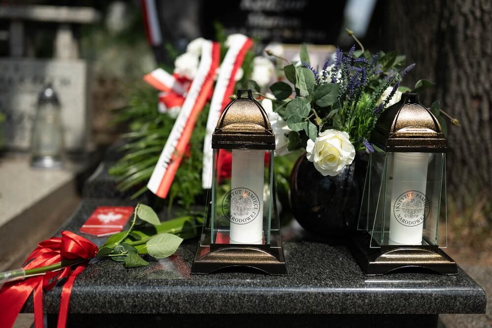 Uroczystość oznaczenia grobów weteranów powstań śląskich znakiem pamięci ,,Tobie Polsko”. Fot.: IPN Krzysztof Łojko